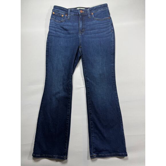 Madewell Women's Curvy Kick Out Blue Stretch Denim Jeans - Size 29x26.5 - Picture 1 of 6